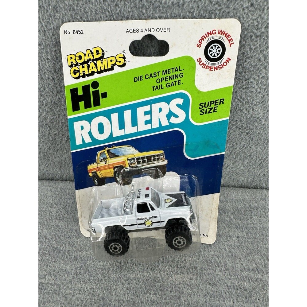 ROAD CHAMPS Hi Rollers Die Cast Highway Patrol Truck  T5